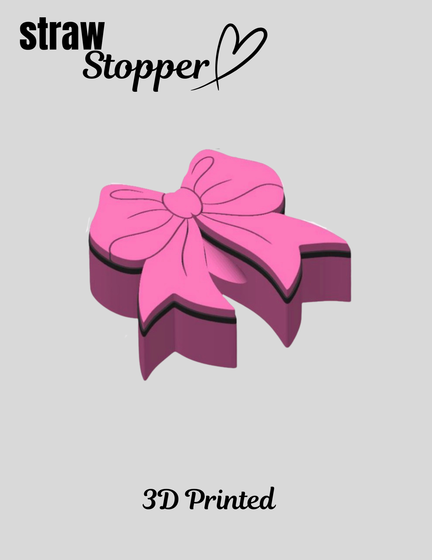 Bow Straw Topper