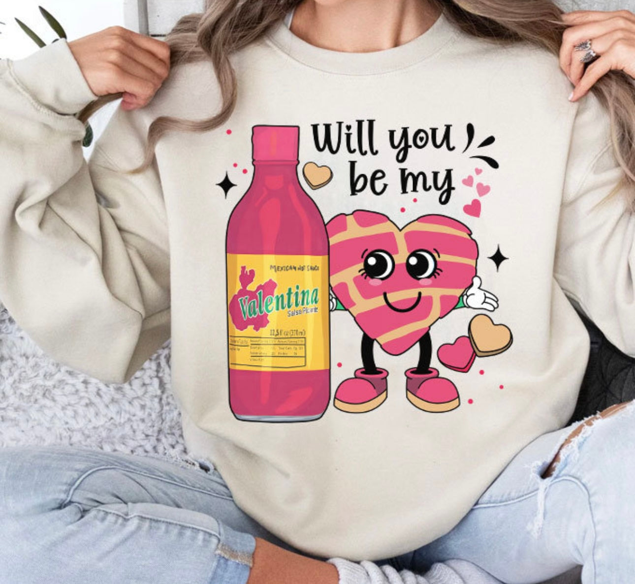 Mexican Sauce Valentine Crewneck Sweater