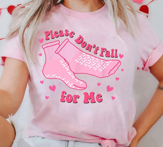 Please don’t fall for me Valentines Crewneck Shirt