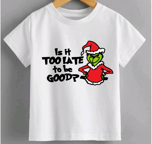 Is it too late to be good? Grinch